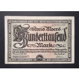 Germany 100000 Mark Moers 1923 VF 
