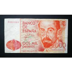 Spanyolország 2000 Pesetas 1980 F