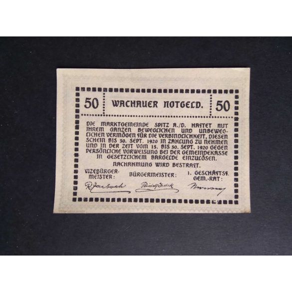 Austria 50 Heller 1920 Unc Emmersdorf