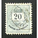 Hungary 1881 Letter, coloured cipher 20 kr. perf 11 1/2 Ivánda (Toront.m.) used