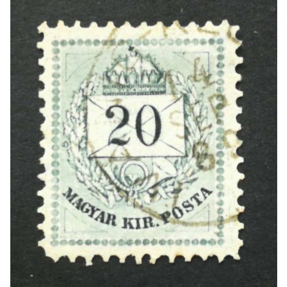 Hungary 1881 Letter, coloured cipher 20 kr. perf 11 1/2 Ivánda (Toront.m.) used