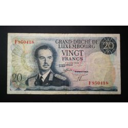 Luxembourg 20 Francs 1966 F