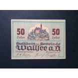 Austria 50 Heller 1920 Unc Wallsee