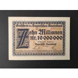 Németország 10 Millió Mark München 1923 UNC-
