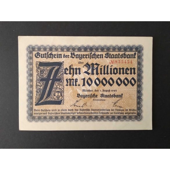 Germany 10 Million Mark München 1923 UNC-