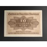 Németország 10 Millió Mark München 1923 UNC-