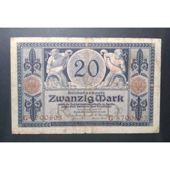 Germany 20 Mark 1915 F