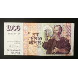 Iceland 1000 Kronur 2001 VF