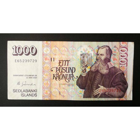 Iceland 1000 Kronur 2001 VF