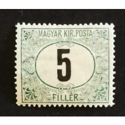 Magyarország 1905 Zöldportó 5 F * falcos B15 G3 