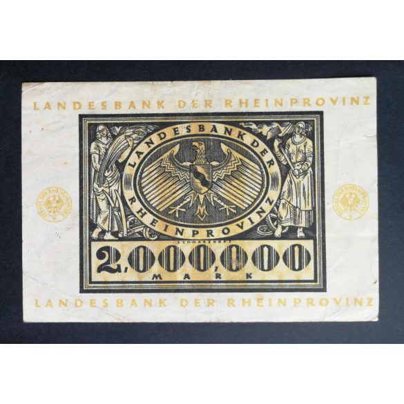 Germany 2 million Mark 1923 F+