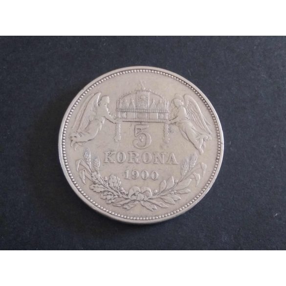 Hungary 5 Korona 1900 KB silver