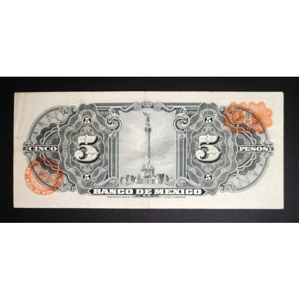 Mexikó 5 Pesos 1961 VF