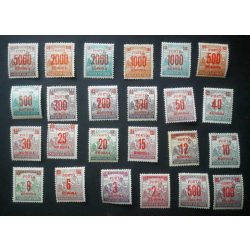 Hungary 1921-25 Reaper overprint Porto stamps * MH