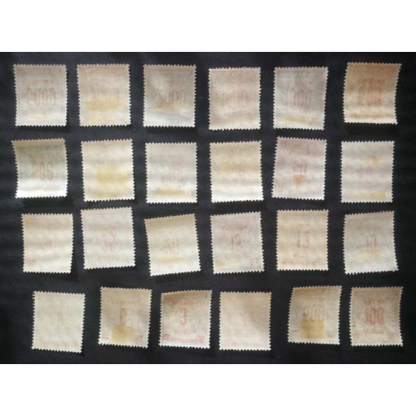 Hungary 1921-25 Reaper overprint Porto stamps * MH