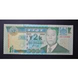 Fiji Islands 2 Dollars 2000 Unc