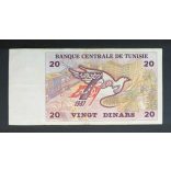 Tunisia 20 Dinars 1992 F
