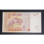 West African States Senegal 500 Francs 2023 UNC