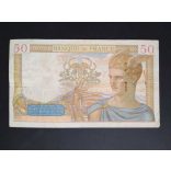 France 50 Francs 1939 VG+