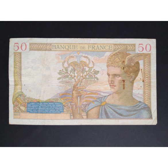 France 50 Francs 1939 VG+