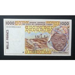   Nyugat-Afrikai Államok, Elefántcsontpart 1000 Francs 1997-2001 UNC