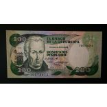 Kolumbia 200 Pesos 1985 UNC 