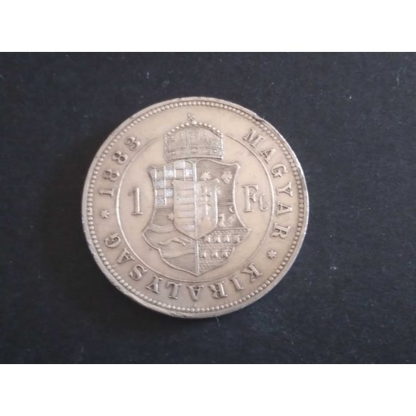 Magyarország Ferenc József 1 Forint 1883 KB ezüst VF