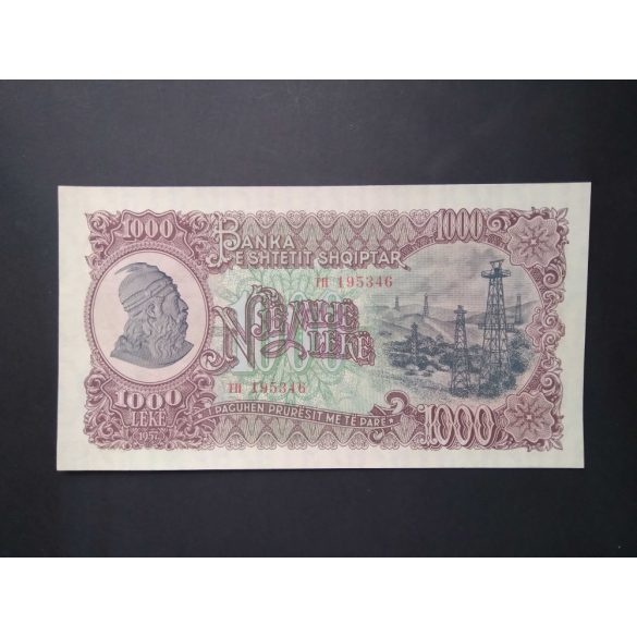 Albania 1000 Leke 1957 Unc