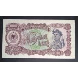 Albania 1000 Leke 1957 Unc