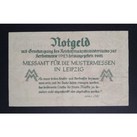 Németország 500000 Mark Leipzig 1923 VF