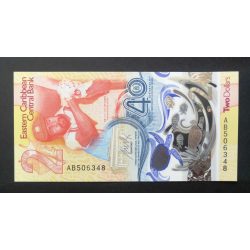   Eastern Caribbean States 2 Dollars 2023 UNC commemorative banknote