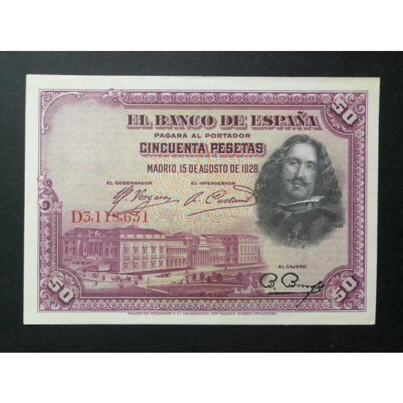 Spain 50 Pesetas 1928 XF