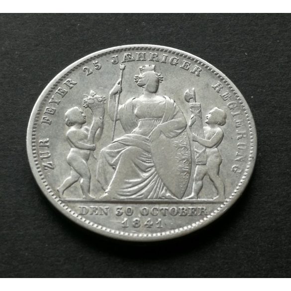 Németország 1 Gulden 1841 Würtenberg 10,4 g ezüst