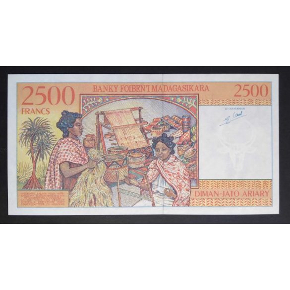 Madagaszkár 2500 Francs 1998 Unc