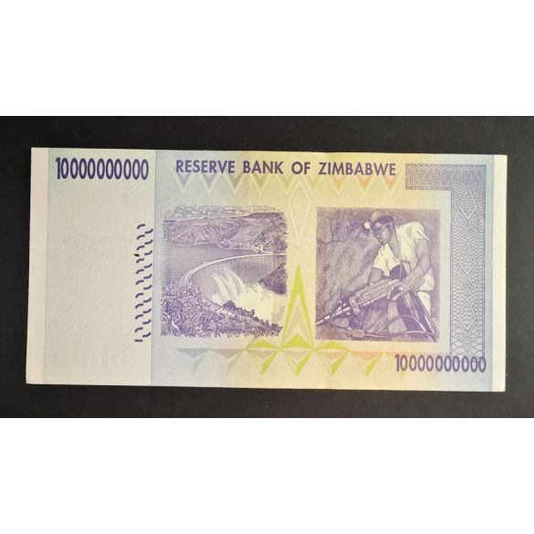 Zimbabwe 10 billion Dollars 2008 Unc