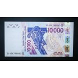 West African States Mali 10000 Francs 2021 Unc