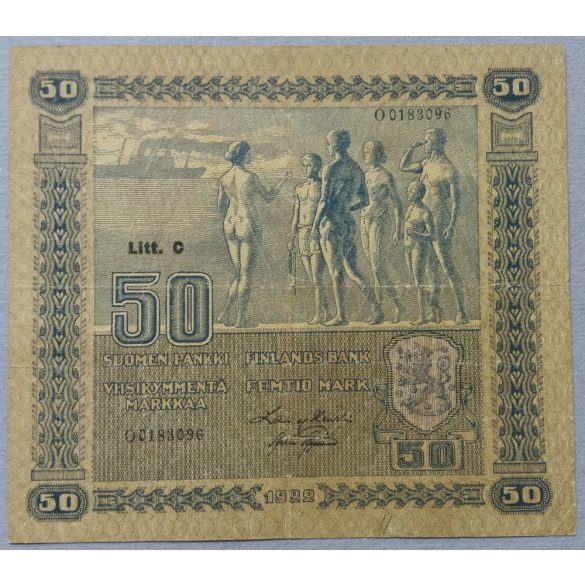 Finland 50 Markkaa 1922 F