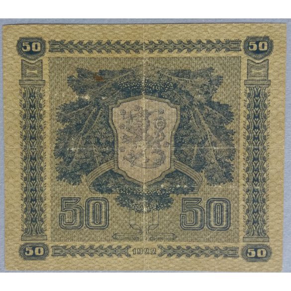 Finland 50 Markkaa 1922 F