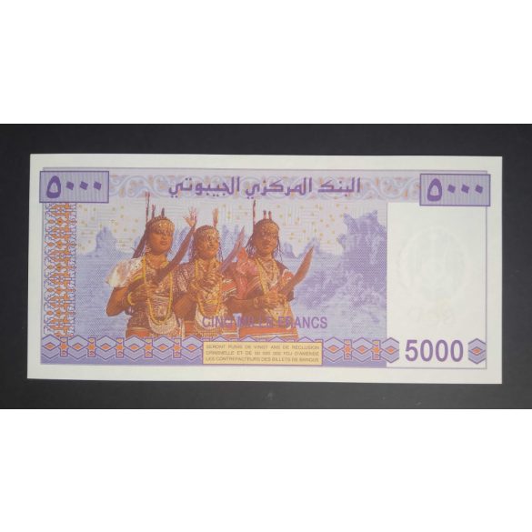 Dzsibuti 5000 Francs 2002 UNC-