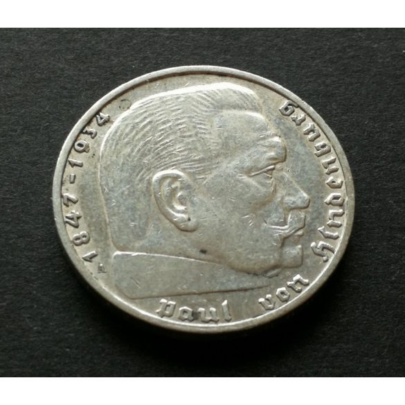 Németország 2 Márka 1937 8 g ezüst