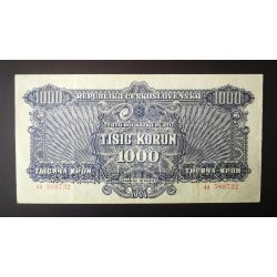 Csehszlovákia 1000 Korun 1944 VF Minta