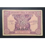 French Indochina 20 Cents 1942 XF