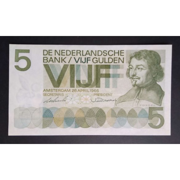 Hollandia 5 Gulden 1966 Unc-