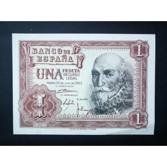 Spain 1 Peseta 1953 XF