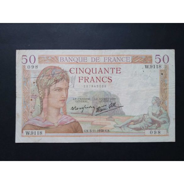 Franciaország 50 Francs 1938 F-