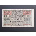 Germany 100000 Mark München 1923 VF