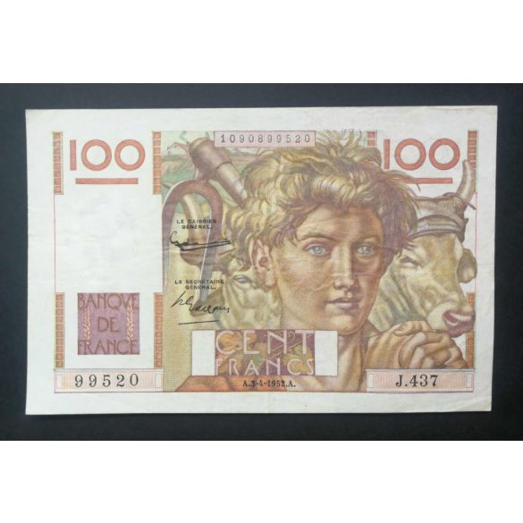 Franciaország 100 Francs 1952 VF