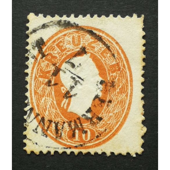 Magyarország 1861 Könyvnyomat 10 Kr. HERMANN(STADT) Nagyszeben