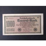 Germany 1000 Mark 1922 VF+