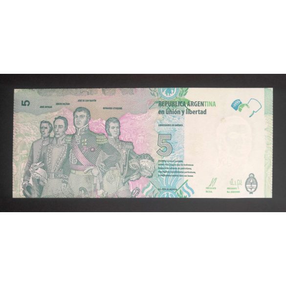 Argentina 5 Pesos  2015 Unc